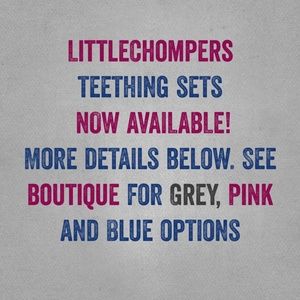 Teething bundle set teether bib paci clip toy mitt